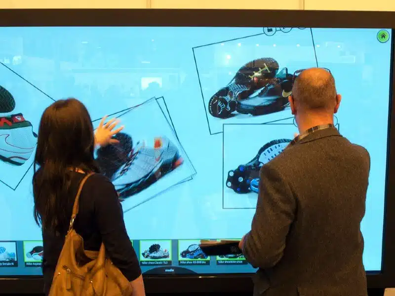 Ecran tactile multitouch marketing sportif