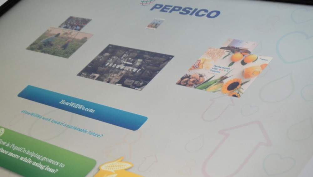Maquette de l'application réalisée sur mesure pour PepsiCo