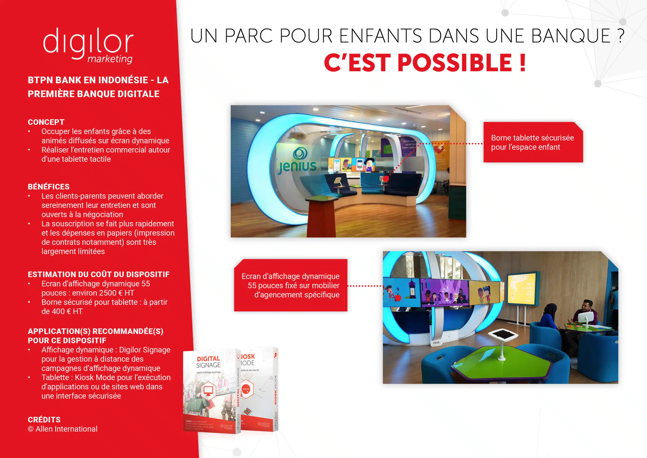 Un parc pour enfants dans une banque ? C'est possible !