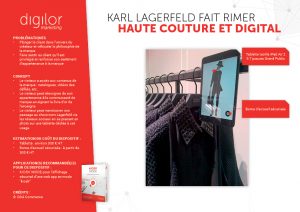 Karl Lagerfeld fait rimer haute-couture et digital