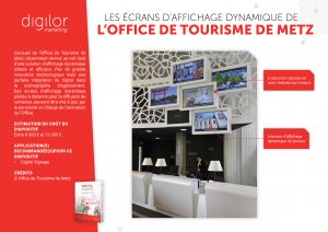 Les écrans d'affichage dynamique de l'Office de Tourisme de Metz