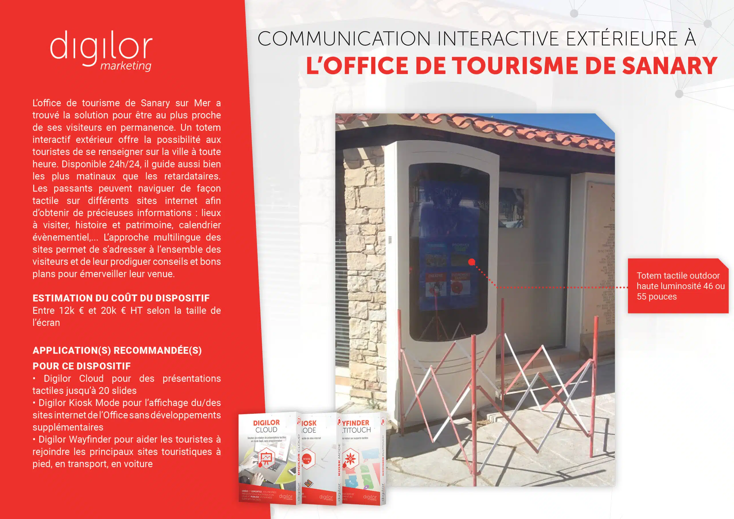 Communication interactive extérieure à l'Office de Tourisme de Sanary