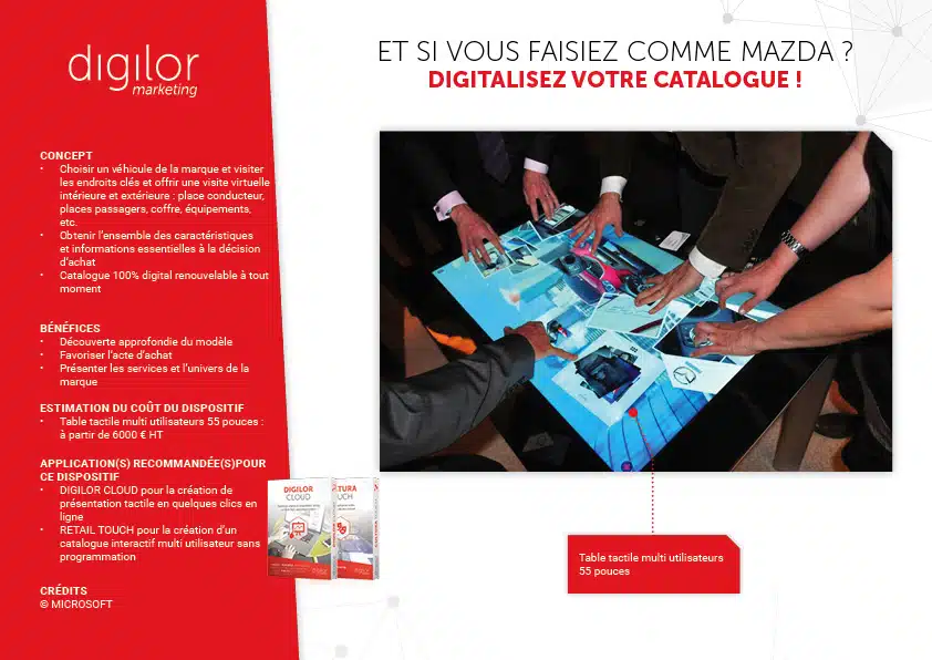 Et si vous faisiez comme Mazda ? Digitalisez votre catalogue !