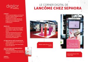 Le corner digital de Lancôme chez Sephora