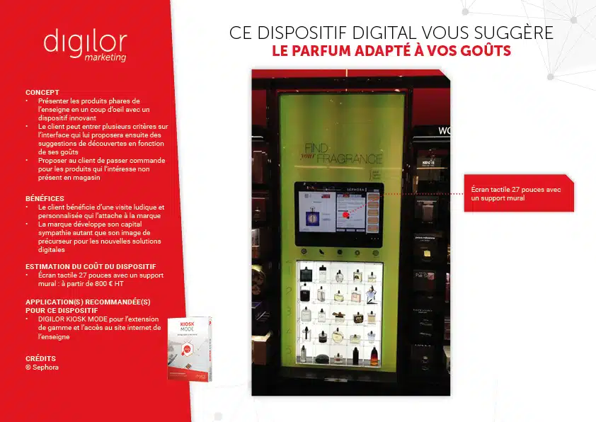 Ce dispositif digital vous suggère le parfum adapté à vos goûts