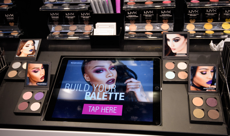 tablette tactile personnalisation palette maquillage