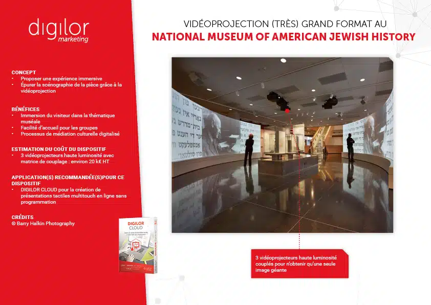 Vidéoprojection (très) grand format au National Museum of American Jewish History