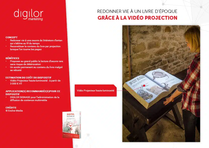 Redonner vie à un livre d’époque grâce à la vidéo projection