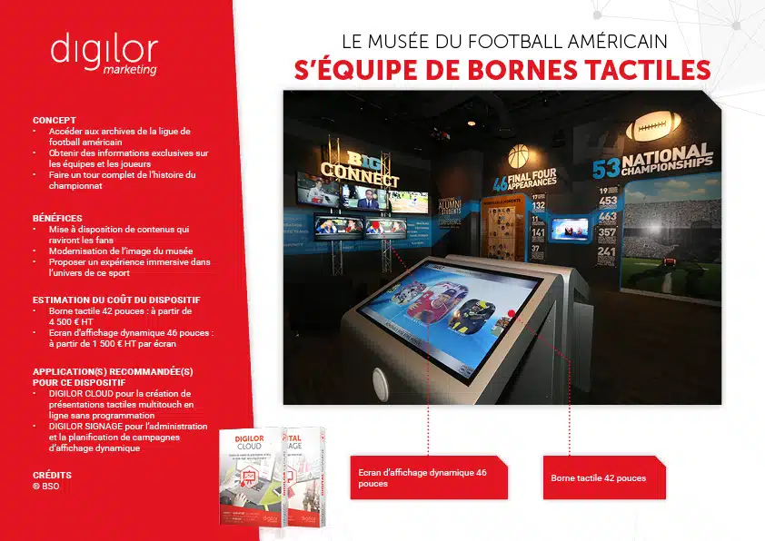 Le musée du football américain s’équipe de bornes tactiles