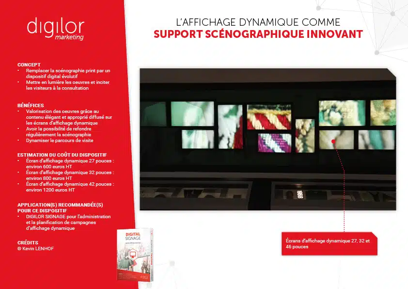 L’affichage dynamique comme support scénographique innovant