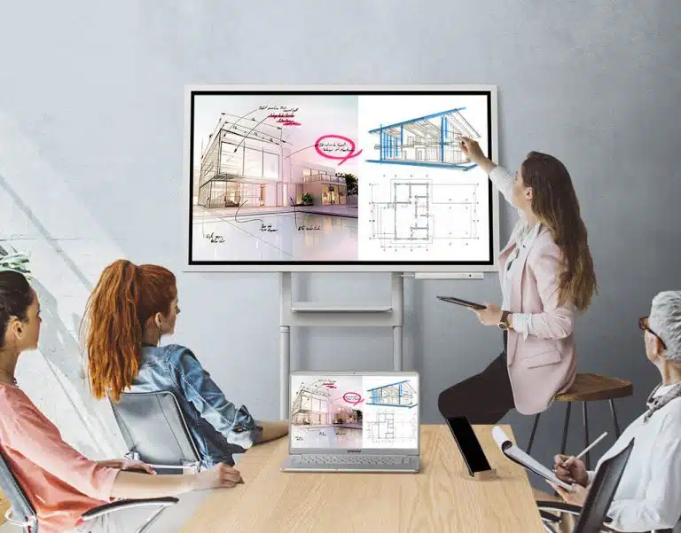 Totem tactile SAMSUNG FLIP présentation réunion