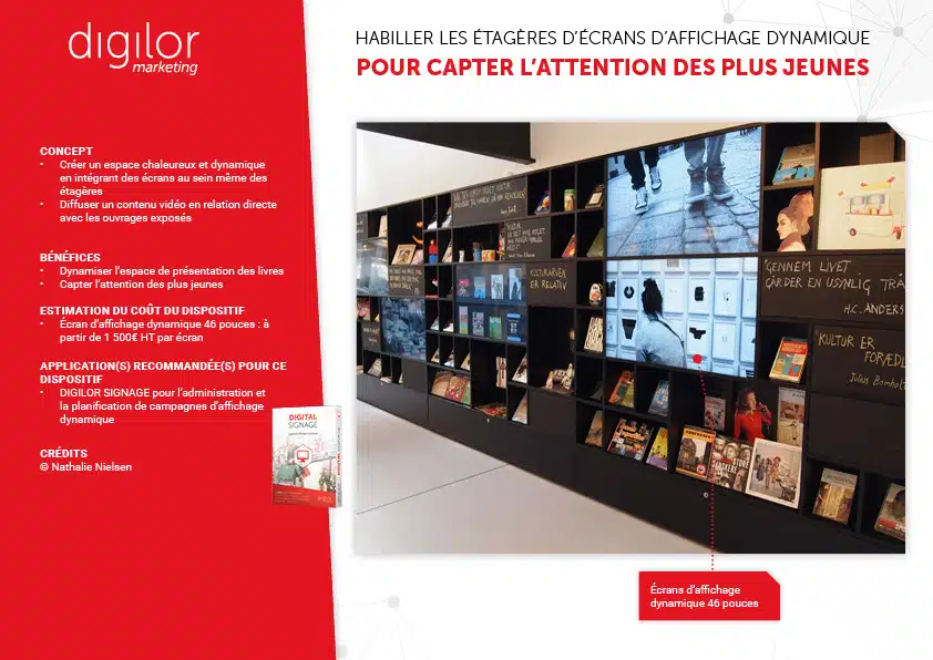 capter attention jeunes publics bibliothèque grâce affichage dynamique