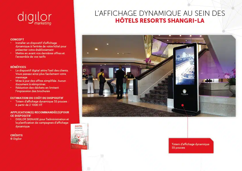 enrichir presentation offre grâce totem affichage dynamique