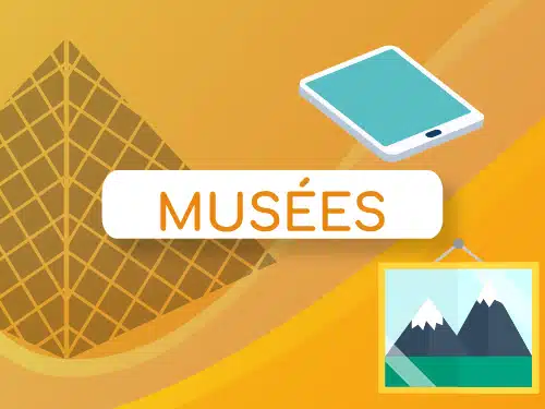 Bouton infographie digitalisation musée