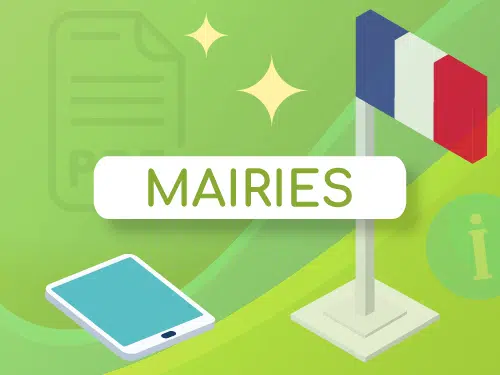Bouton infographie digitalisation mairie