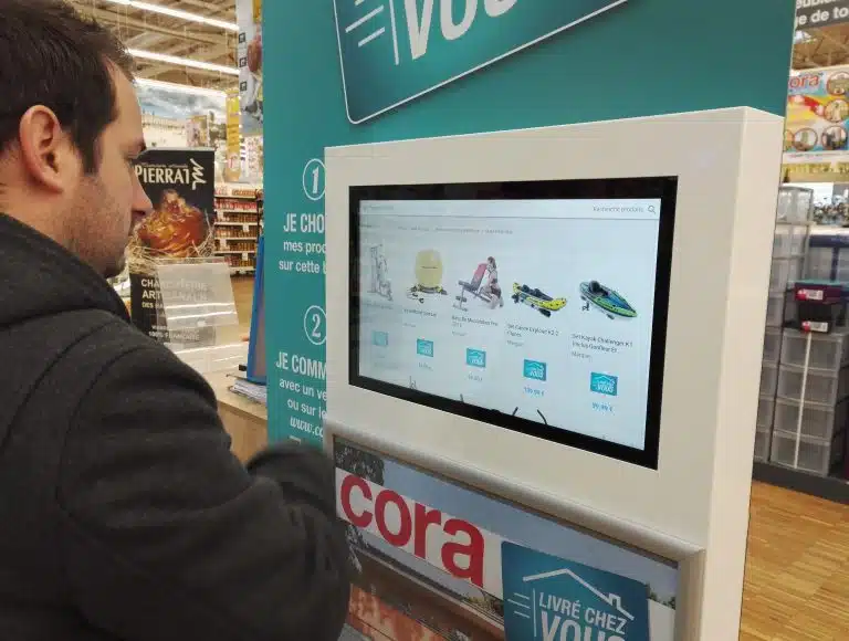 Dispositif interactif grande surface