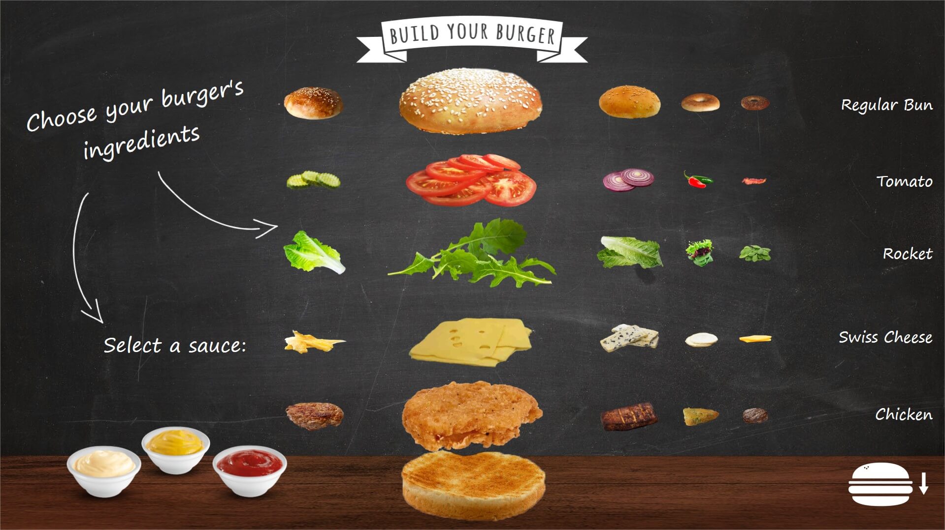 intuiface application restaurant burger