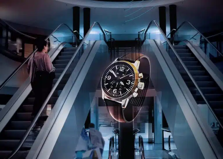 ventilateur hologramme ou holographique pour un centre commercial