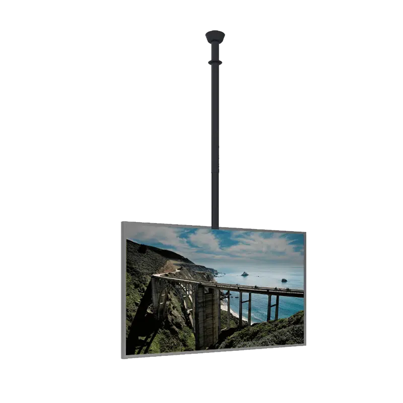 écran plafond pour vitrine d'agence de voyage