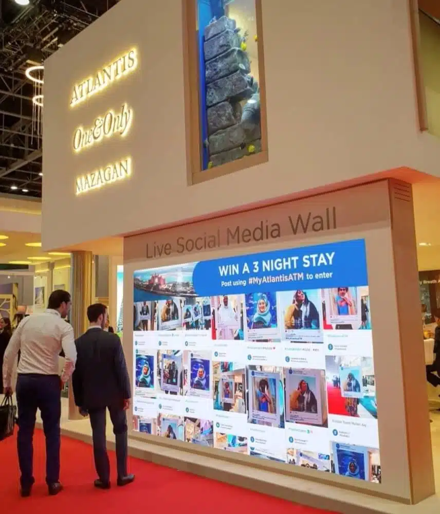 Application Social Wall mur interactif publications