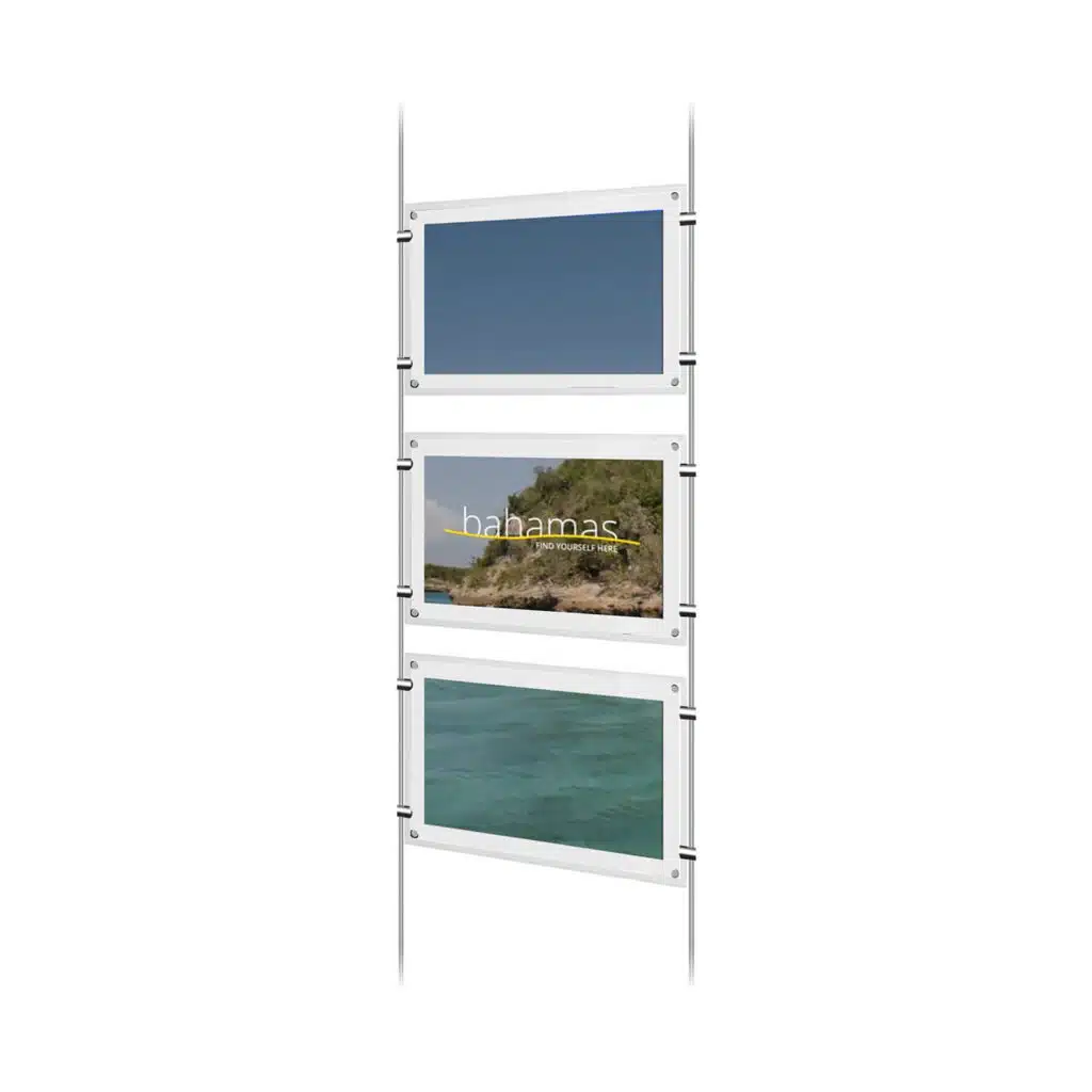 Vitrine écrans agence immobilière