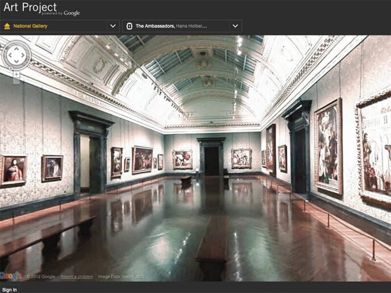 Google Art Projet, digitalisation du musée avec une visite virtuelle