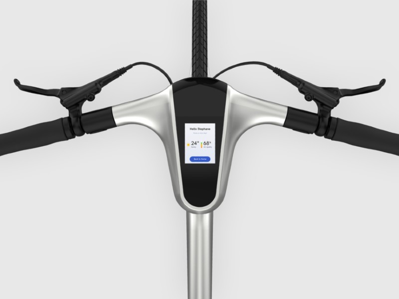 Vélo connecté à assistance électrique avec écran tactile