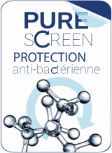 Film antimicrobien de protection pour écrans étiquette label