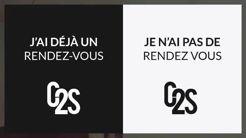Maquette de l'application de gestion de l'accueil pour le cabinet dentaire C2S
