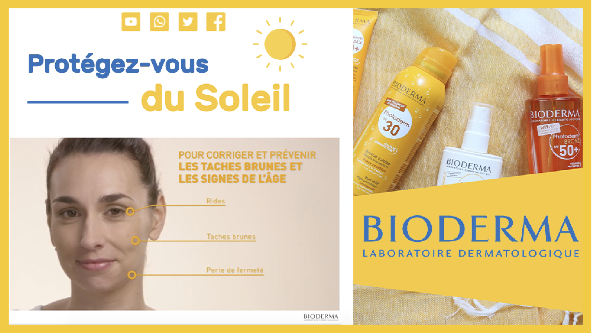 Affichage dynamique campagne santé bioderma promotion