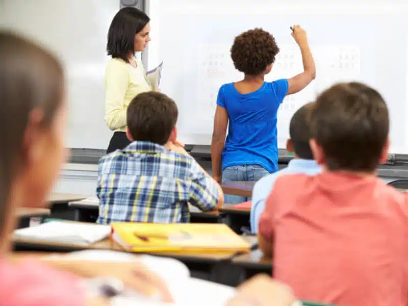 Utilisation d'un tableau blanc interactif dans l'enseignement secondaire
