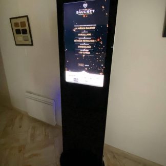 Totem tactile interactif islim 32 pouces Champagne Bauchet