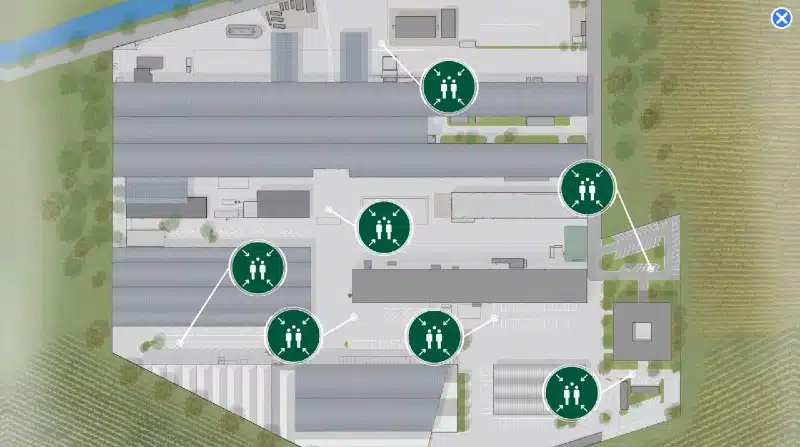 Maquette de l'application réalisée sur mesure pour le groupe Cameron France