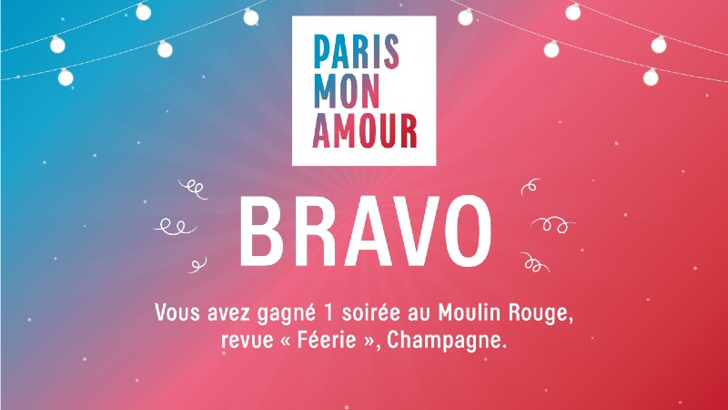 Maquette application Bandit Manchot pour l'événement Paris mon Amour aux Galeries Lafayette