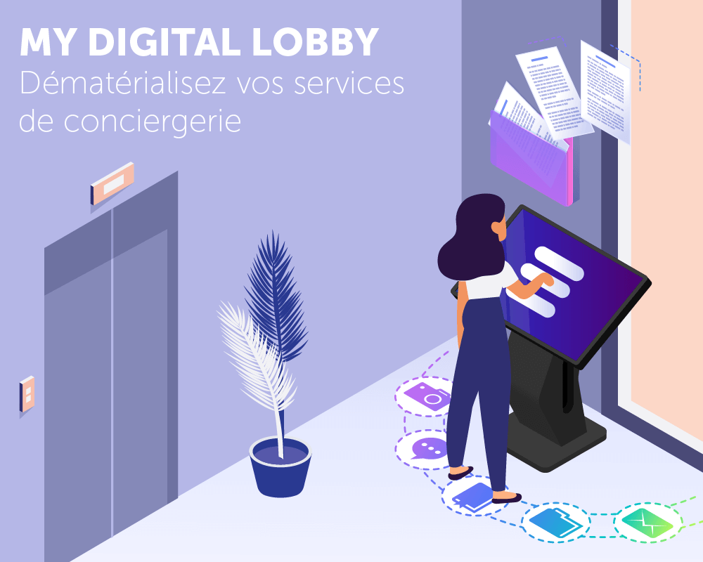 My Digital Lobby, application tactile de conciergie digitale