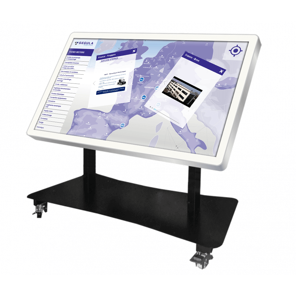 Application iMaps sur table tactile