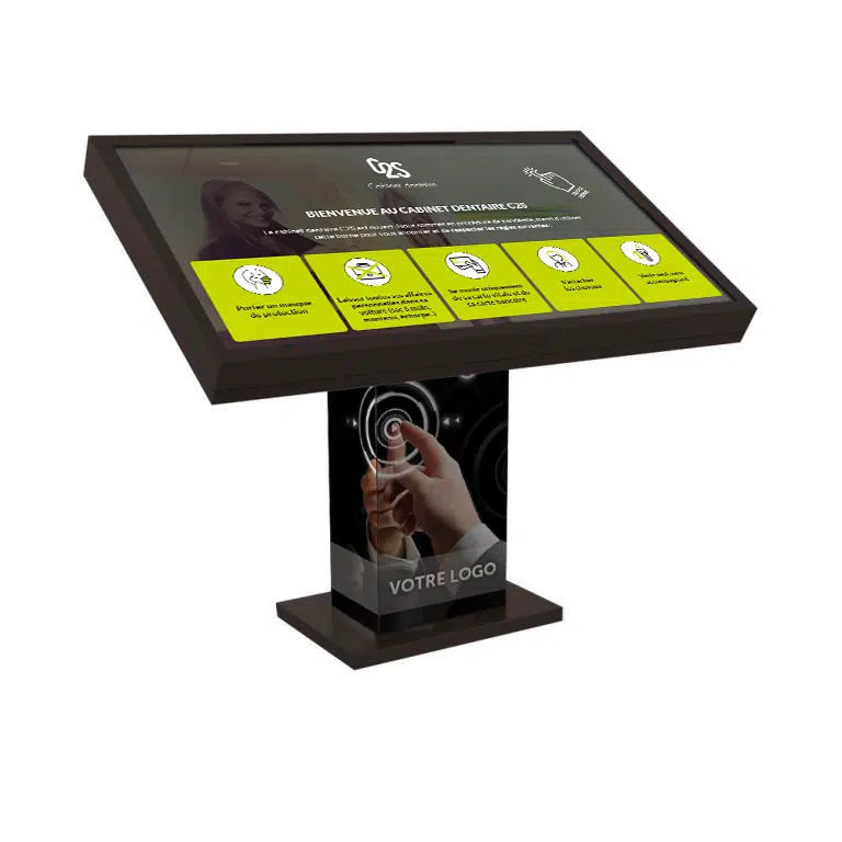 borne tactile écran 55 pouces