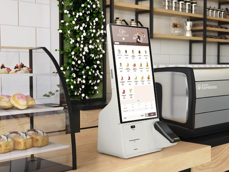 Chevalet borne tactile de commande, digitalisation des restaurants