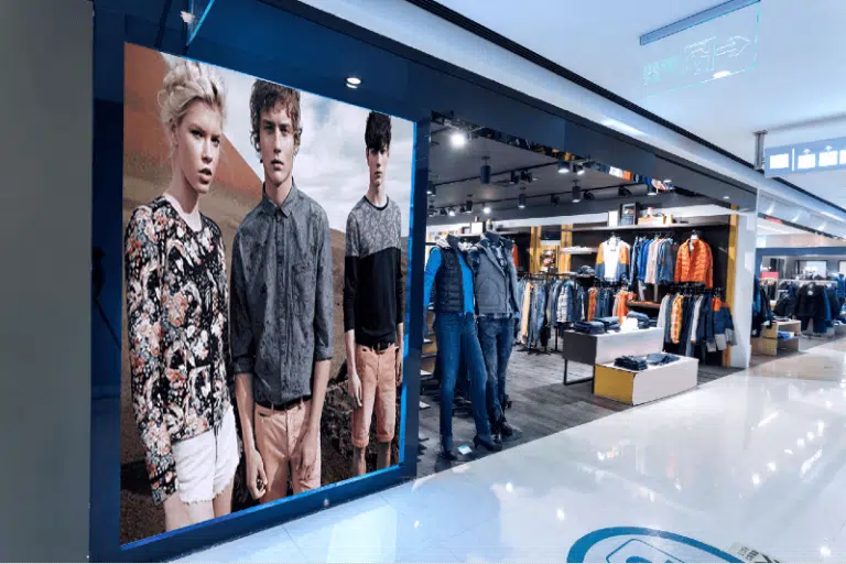 Affichage numérique vitrine