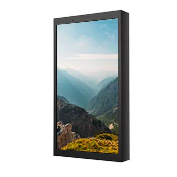 Totem d'affichage OUTDOOR 75 pouces angle