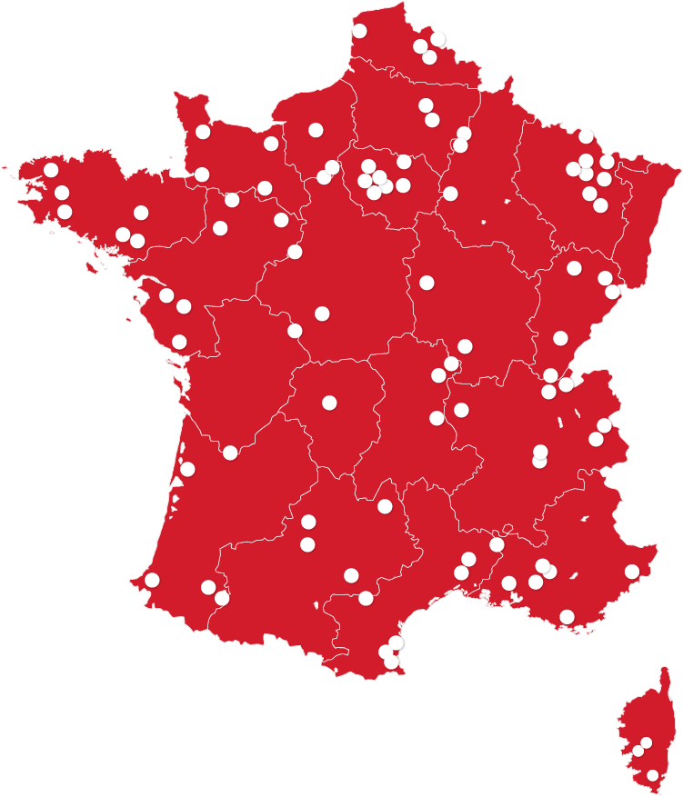 Carte France Digilor revendeurs, partenaires