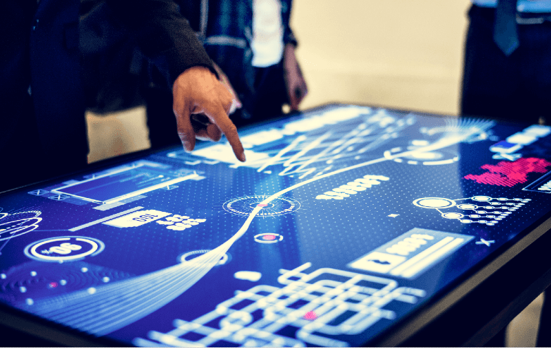 Table tactile, table interactive, table basse digitale Digilor