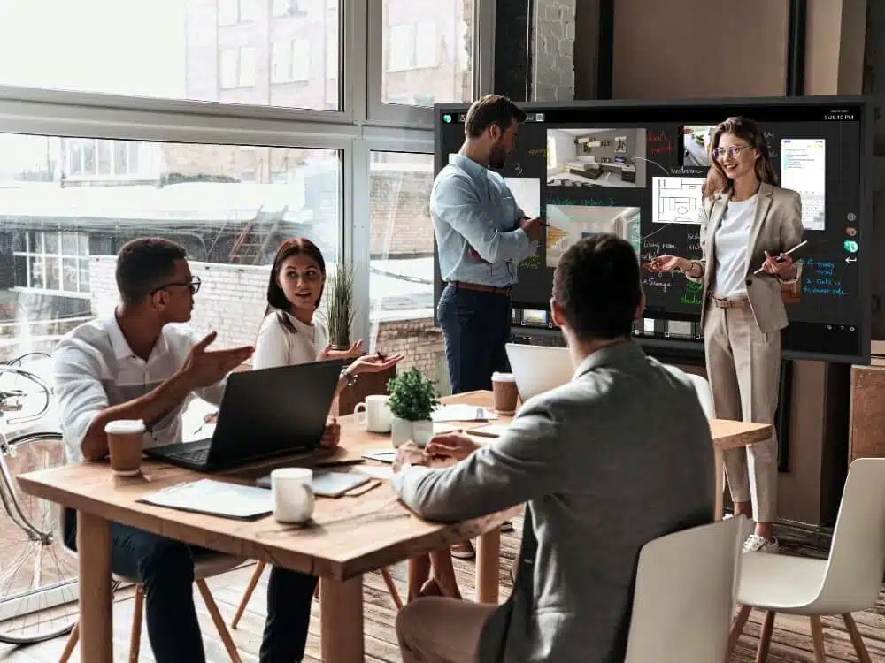 Écran Numérique Interactif visioconférence entreprise