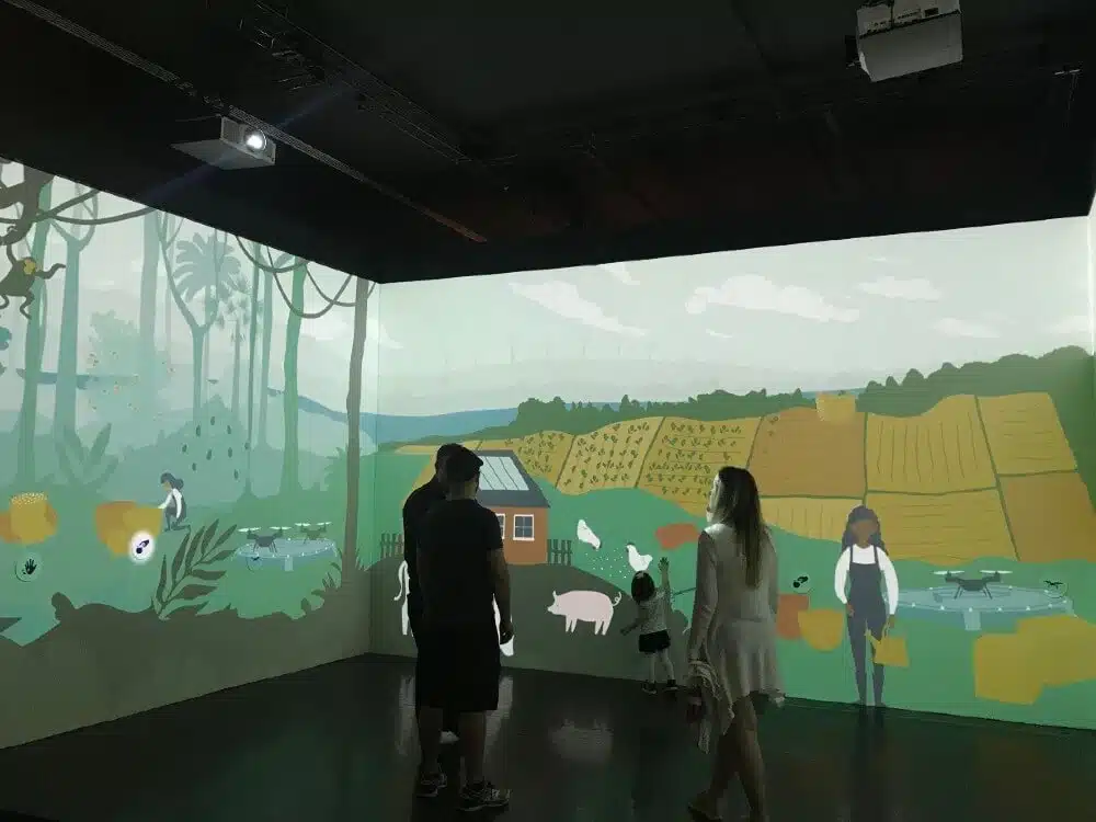 Marketing tactile : vidéoprojecteur interactif musée