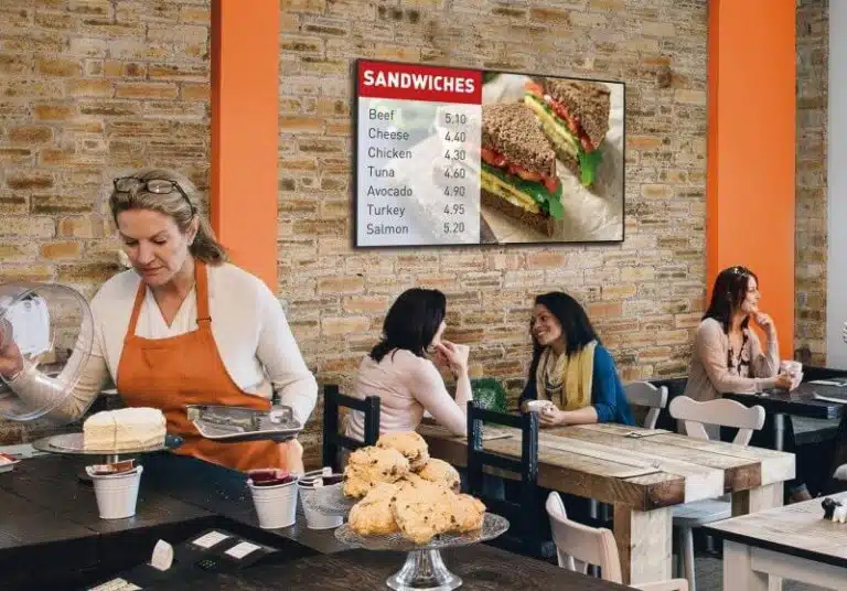 écran affichage dynamique boulangerie