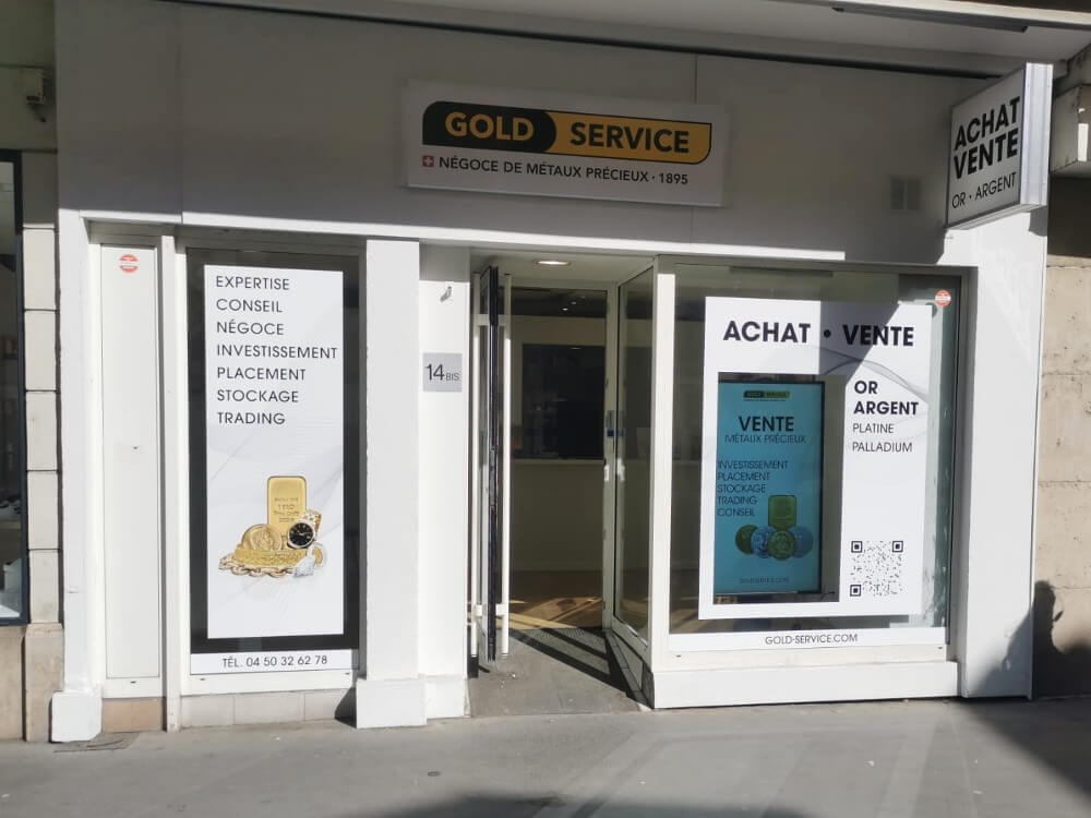 Gold Services Annecy écran vitrine