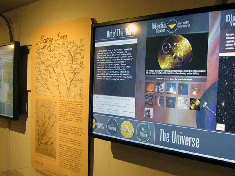 Innovation digitale, technologie tactile dans un musée