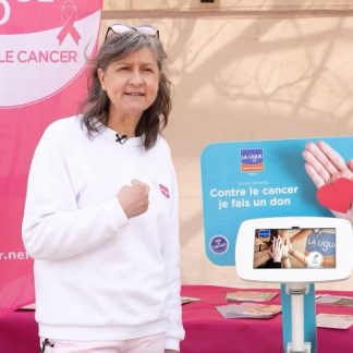 Borne tactile don Ligue contre le Cancer Messine