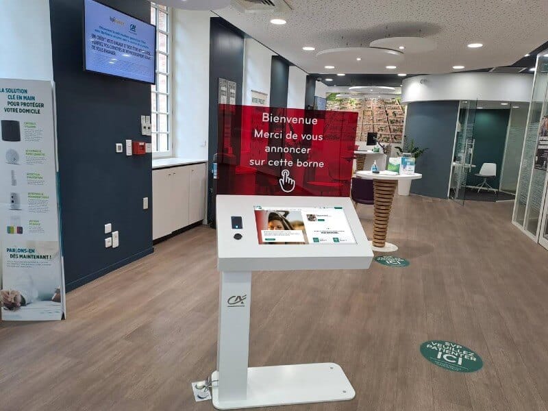 Borne numérique Crédit Agricole Toulouse