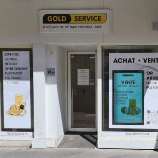 Écran vitrine à Gold Services Annecy